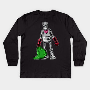 Garbage Man Bot Kids Long Sleeve T-Shirt